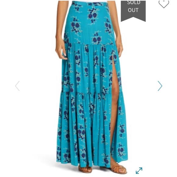 Veronica Beard Silk Floral Maxi skirt - Picture 2 of 6